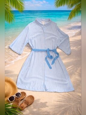 H & M | Women 14 | Lightweight Shirtdress | Mini or Midi depends on height/style